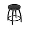 Holland Bar Stool Co 18" Swivel Vanity Stool, Pewter Finish, Graph Coal Seat 80218PW018 - alternate 1